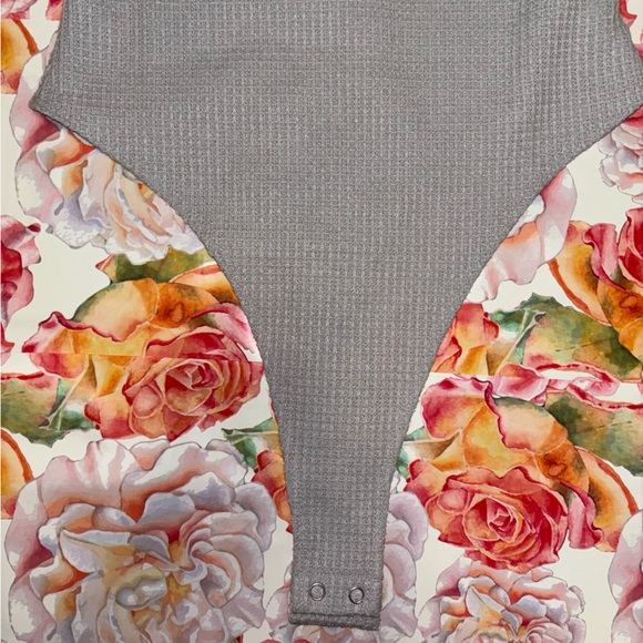 Forever 21 Rib Knit High Cut Bodysuit - Picture 2 of 2